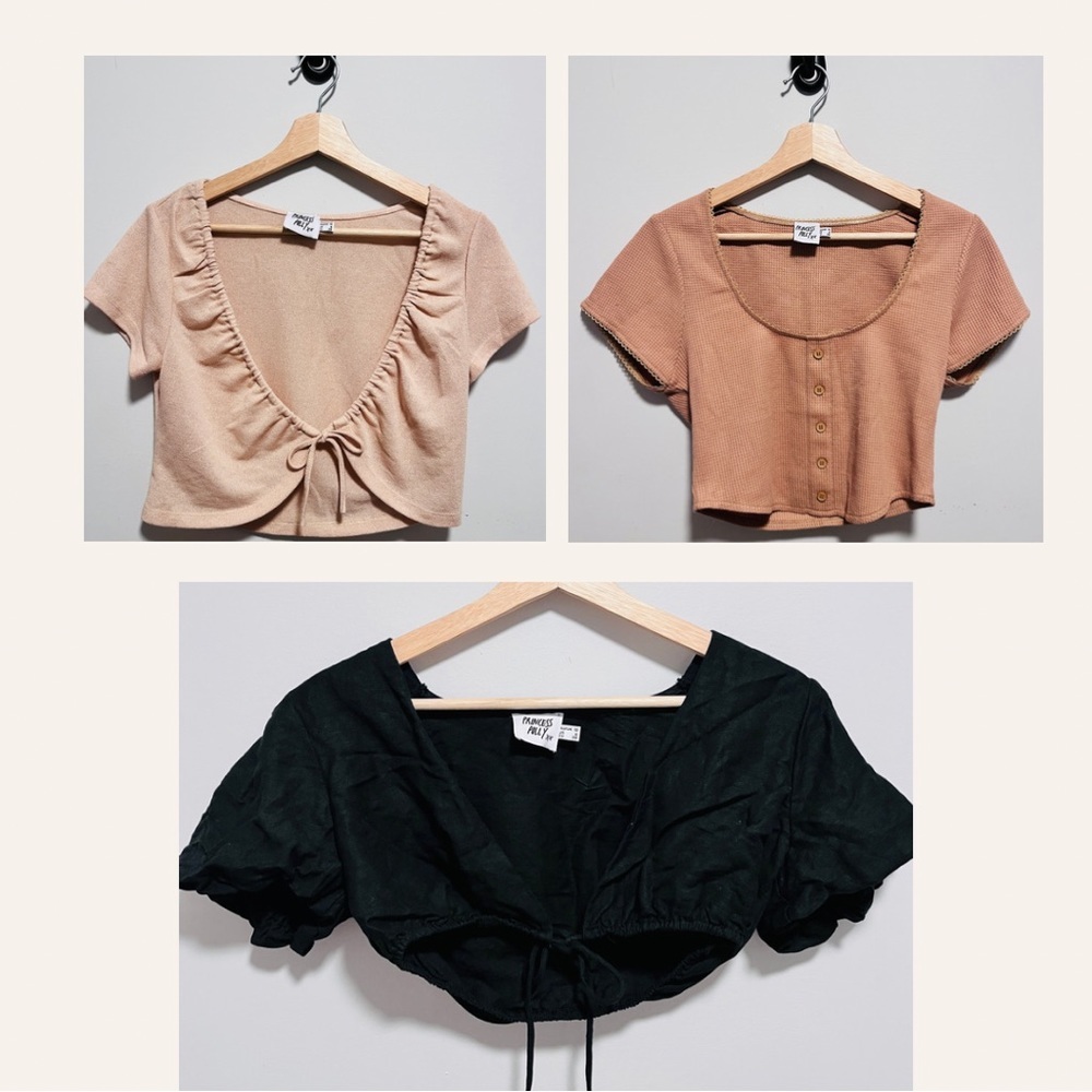 Bundle of 3 Princess Polly Crop Tops